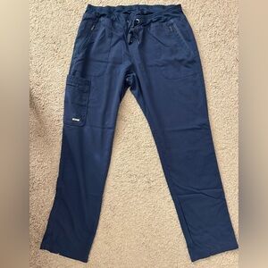 Grey's Anatomy Women's Navy Straight Leg Scrub Pants